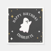 Onze kleine boe draait om twee Ghost Halloween Servet (Voorkant)