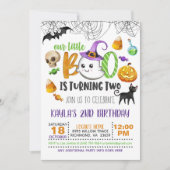 Onze kleine boe draait om twee uitnodigingen (Voorkant)