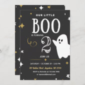 Onze kleine boe draait twee uitnodigingen om (Voorkant / Achterkant)