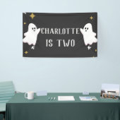 Onze kleine boe draait twee verjaardag foto spandoek (Beurs)