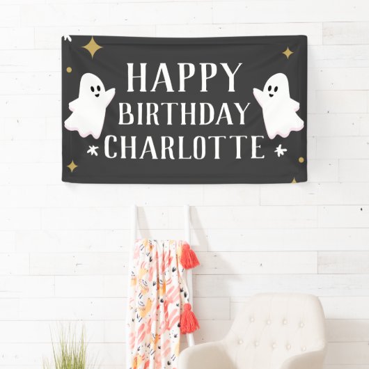 Onze kleine boe draait twee verjaardag. spandoek (Insitu)