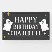 Onze kleine boe draait twee verjaardag. spandoek (Horizontaal)