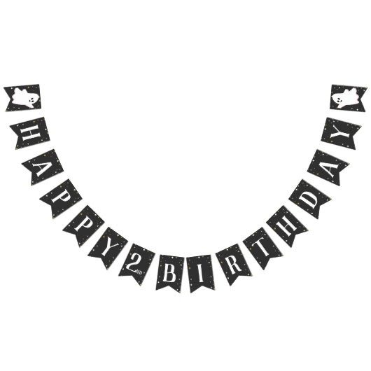 Onze kleine boe draait twee verjaardag vlaggetjes (Alle)