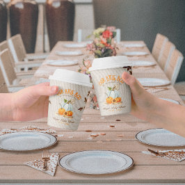 Onze kleine boe is bijna te wijten aan Baby shower Papieren Bekers