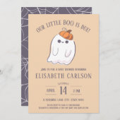 Onze kleine boe is de uitnodiging van Ghost Baby s (Voorkant / Achterkant)