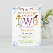 Onze kleine boe om twee te draaien, de 2de verjaar kaart (Staand voorkant)