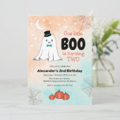 Onze kleine boe Schattigee geest met Pet 2e verjaa Kaart (Staand voorkant)