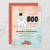 Onze kleine boe Schattigee geest met Pet 2e verjaa Kaart (Voorkant / Achterkant)
