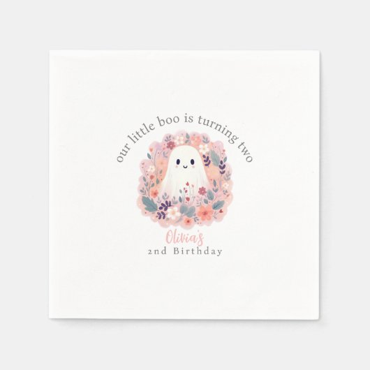 Onze kleine boe wordt 2 boho-geest servet (Voorkant)