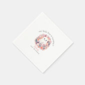 Onze kleine boe wordt 2 boho-geest servet (Hoek)