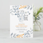 Onze kleine boe wordt een 1e verjaardag kaart (Staand voorkant)