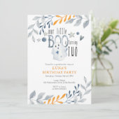 Onze kleine boe wordt twee 2e verjaardag kaart (Staand voorkant)