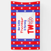Onze Kleine Bom 2e Verjaardag Spandoek (Verticaal)