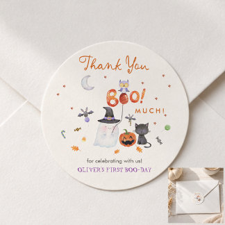 Onze Kleine Boo 1e Verjaardag Favoriet Ronde Sticker