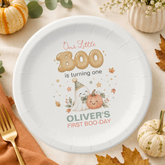 Onze Kleine Boo 1e Verjaardag Halloween Servetten Papieren Bordje