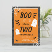 Onze Kleine Boo 2e Verjaardag Ghost Halloween Kaart (Staand voorkant)