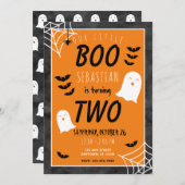 Onze Kleine Boo 2e Verjaardag Ghost Halloween Kaart (Voorkant / Achterkant)