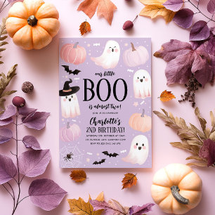 Onze kleine Boo 2e Verjaardag Uitnodiging Hallowee