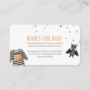 Onze Kleine Boo Boeken voor Baby Shower Informatiekaartje
