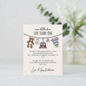 Onze kleine Boo Boy Halloween Baby shower Bedankkaart (Staand voorkant)