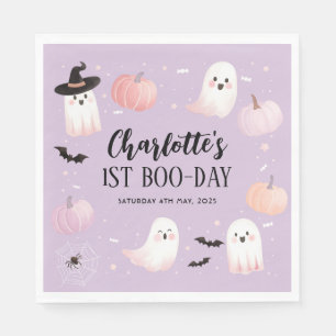 Onze kleine Boo Girls 1e verjaardag Halloween Servet