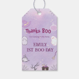 Onze kleine Boo Halloween 1e verjaardag Cadeaulabel