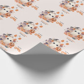 Onze kleine Boo Halloween 1e verjaardag Cadeaupapier (Hoek)