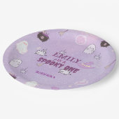 Onze kleine Boo Halloween 1e verjaardag Papieren Bordje (Gekanteld)