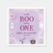 Onze kleine Boo Halloween 1e verjaardag Servet (Voorkant)