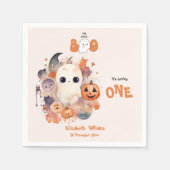 Onze kleine Boo Halloween 1e verjaardag Servet (Voorkant)
