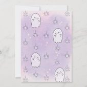 Onze kleine Boo Halloween 1e verjaardag uitnodigin Kaart (Achterkant)