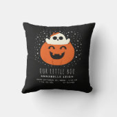 Onze kleine Boo Halloween Baby Nursery Kussen (Achterkant)