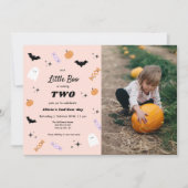 Onze Kleine Boo Halloween Verjaardagsuitnodiging Kaart (Voorkant)