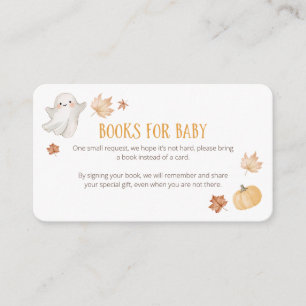 Onze Kleine Boo Herfst Baby Shower Boeken voor Bab Informatiekaartje