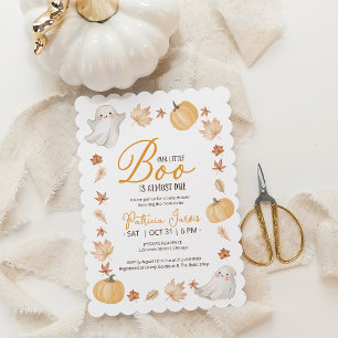 Onze Kleine Boo Herfst Baby Shower Kaart