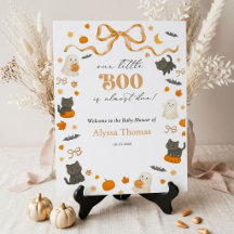 Onze kleine Boo is bijna geboren Halloween Baby Sh