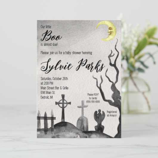 Onze kleine BOO is bijna te wijten aan het kerkhof Kaart (Staand voorkant)