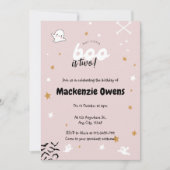 Onze kleine boo is twee Schattigee roze verjaardag Kaart (Voorkant)