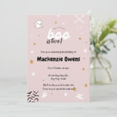 Onze kleine boo is twee Schattigee roze verjaardag Kaart (Staand voorkant)