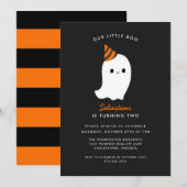 Onze kleine Boo-Kinderen Halloween Théance Kaart (Voorkant / Achterkant)