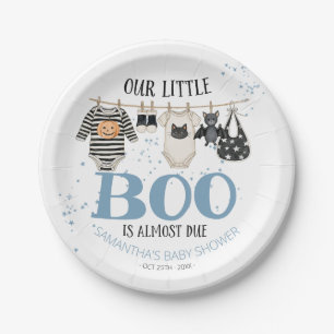 Onze Kleine Boo Komt Er bijna Baby Shower Papieren Bordje