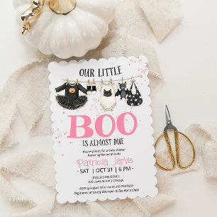 Onze Kleine Boo Komt Er bijna - Meisje Baby Shower Kaart