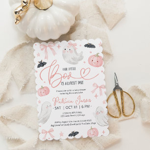 Onze Kleine Boo Komt Er bijna - Meisje Baby Shower Kaart