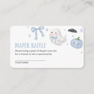 Onze Kleine Boo Meisje Baby Shower Luier Raffle Informatiekaartje