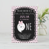 Onze kleine Boo Meisje Eerste Verjaardag Kaart (Staand voorkant)