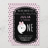 Onze kleine Boo Meisje Eerste Verjaardag Kaart (Voorkant / Achterkant)