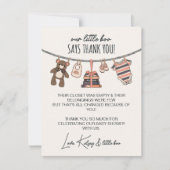 Onze kleine Boo Meisje Roze Halloween Baby shower Bedankkaart (Voorkant)