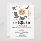 Onze Kleine Boo Verjaardagsfeestje Halloween Kaart (Voorkant)