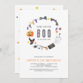 Onze kleine BOO wordt EEN, Kinderen 1e verjaardag Kaart (Voorkant / Achterkant)