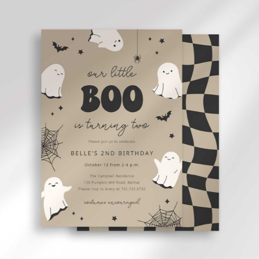 Onze kleine Boo wordt twee uitnodiging